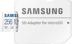 Samsung EVO Plus microSD 256GB memória kártya adapterrel