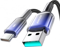 Joyroom USB-A – USB-C kábel 3 A 1,2 m fekete
