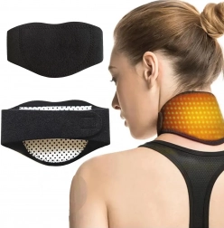Mágneses melegítő nyakgallér állítható rögzítéssel
