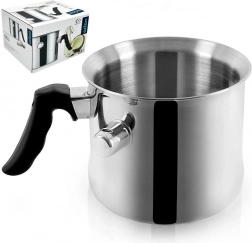 Rozsdamentes tejforraló 2,5 l vízfürdős köpennyel