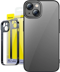 Baseus Glitter átlátszó tok és edzett üveg készlet iPhone 14 Plus-hoz