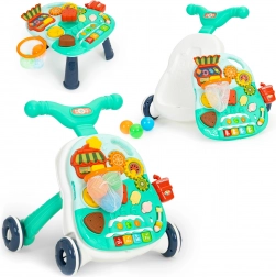 Interaktív 2 az 1-ben járássegítő és oktató asztal hangokkal