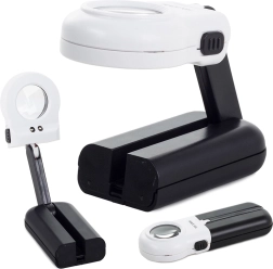 Kézi olvasónagyító 16x LED világítással