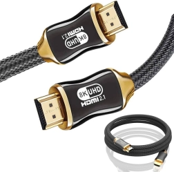 HDMI 2.1 ultra nagy sebességű kábel 8K 60 Hz, 4K 120 Hz, aranyozott csatlakozók, 3 m