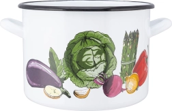 Zománcozott fazék 5,8 l fedővel, 22 cm
