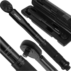 Bigstren nyomatékkulcs 1/4" 2–24 Nm rögzítéssel, tokban - 1 db
