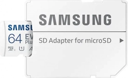 SAMSUNG microSD 64 GB EVO Plus memóriakártya + adapter