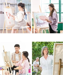 Számozott kifestő kerettel 30 × 40 cm – színes páva