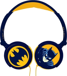 Gyerek összecsukható vezetékes fejhallgató BATMAN