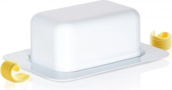 Acél vajtartó fehér színben