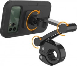 Vízálló okostelefon-tartó kerékpárra 360°-os forgatással és erős mágnessel