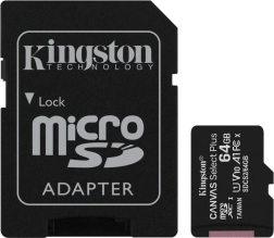 kingston microsd kártya 64 gb canvas select plus adapterrel