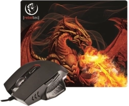 RED DRAGON gamer egér és egérpad szett