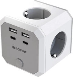 BlitzWolf 8 az 1-ben töltőkocka USB és AC kimenetekkel