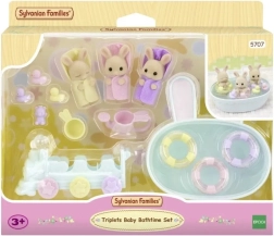 Sylvanian Families fürdőkészlet hármaskáknak – nyuszik és kiegészítők