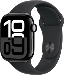 Apple Watch Series 10 GPS + Cellular 42 mm alumínium onix fekete sport szíjjal M/L