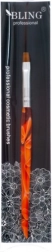 Professzionális BLING zselés ecset, 6-os méret – Márványozott