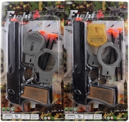 Rendőrségi szett gyerekeknek pisztollyal és kiegészítőkkel