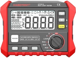 Digitális ellenállás és RCD tesztelő Habotest HT5910