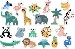 Vilac fa mágnesek dzsungel gyerekeknek