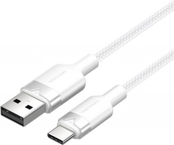 USB kábel 2.0 USB‑A – USB‑C 3A 2 m fehér Vention