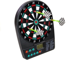Elektronikus dartsjáték céltáblával, 20 cm, elemes