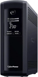 CYBERPOWER VP1600ELCD UPS szünetmentes tápegység 1600 VA / 960 W LCD-vel és AVR-rel