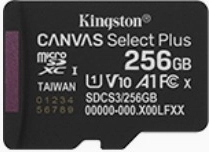 256GB Kingston Canvas Select+ MicroSD memória kártya