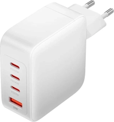 Vention 140 W GaN hálózati töltő 3× USB‑C és USB‑A (fehér)