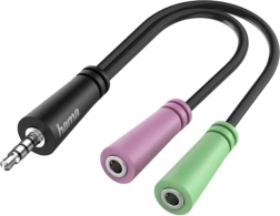 Adapter Jack 3.5 mm 4pin na 2x Jack 3.5 mm