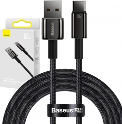 Kábel Baseus Tungsten Gold USB USB-C, 100 W, 2 m fekete