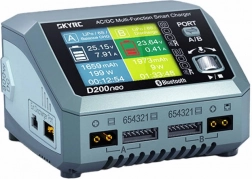 SKYRC D200neo kettős töltő 200W/800W USB‑C PD-vel