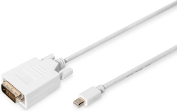 Fehér Mini DisplayPort–DVI‑D kábel, 2 m