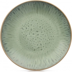 Kerámia desszerttányér zöld Glaze 20,5 cm