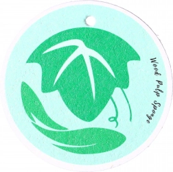 Természetes mosogatószivacs - zöld