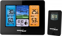 Wi‑Fi időjárásállomás Tuya színes kijelzővel