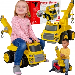 BIG Power Worker maxi darus lábbal hajtós jármű csörlővel