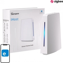 Okos otthoni hub SONOFF iHost AIBridge Wi‑Fi‑vel, Zigbee‑vel, Bluetooth‑szal és Matterrel, 2 GB RAM, LAN