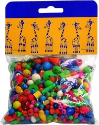 Detoa színes fa gyöngyök mixe 70 g