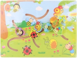 Fából készült állatos labirintus