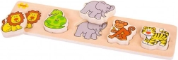Bigjigs Baby fa szafari puzzle