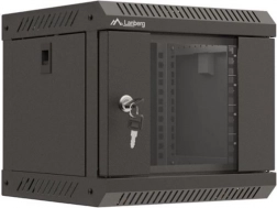 Fali rögzítésű Lanberg Rack WF11 10" 4U 300x300 fekete