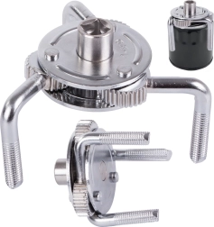 Háromkarú olajszűrő kulcs 70-135 mm