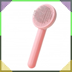 Öntisztító szőrkefe kutyáknak és macskáknak, rózsaszín