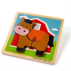 Beillesztős puzzle Lovacska Bigjigs Toys