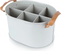 Fém palacktartó, szürke, 6 rekeszes