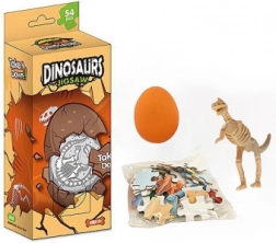 30 darabos dinoszaurusz puzzle és csontvázas tojás
