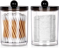 Vattapálcika- és vattakorong-tartó doboz szett, 2 db