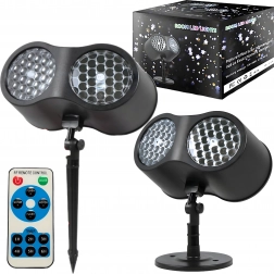 Karácsonyi LED lézeres projektor hópelyhekkel házra