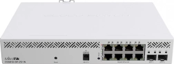 MIKROTIK PoE hálózati switch 8 porttal és 2× SFP+ 10 Gb/s